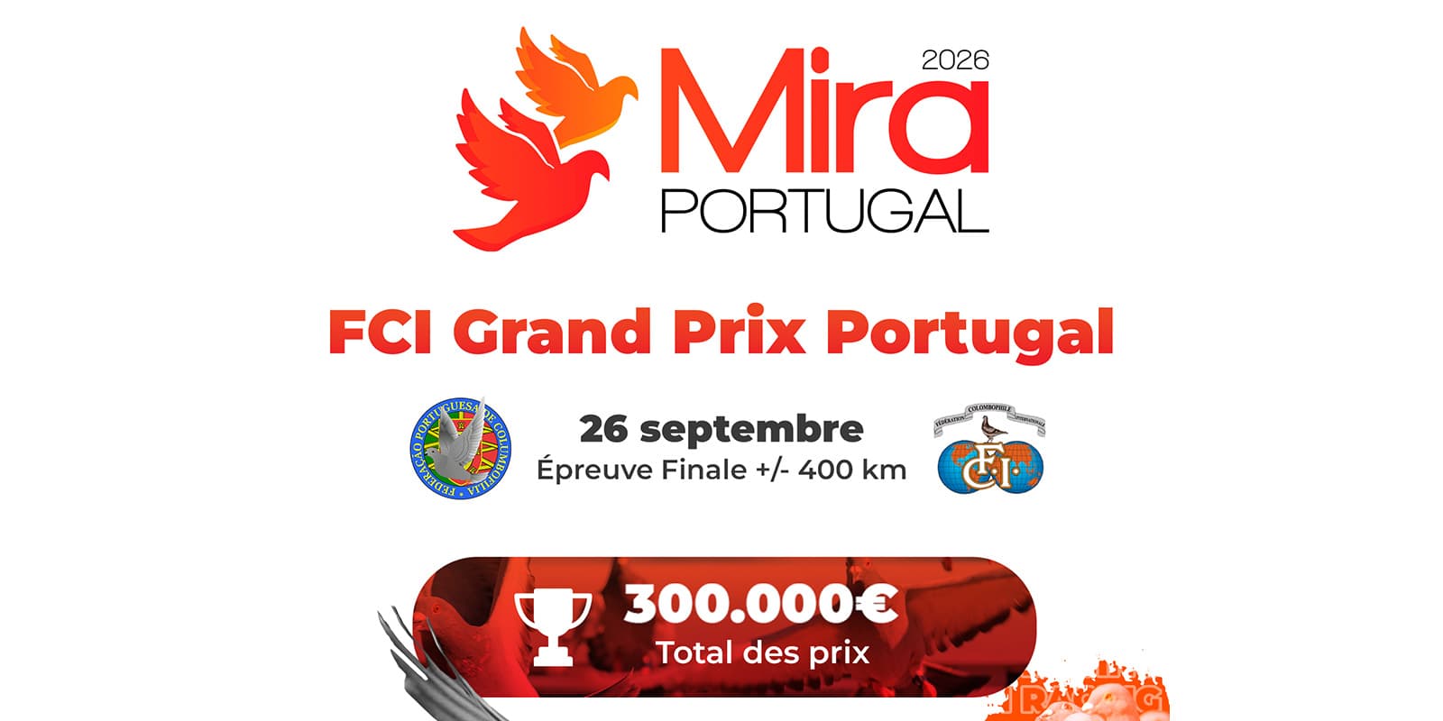 Championnats Internationaux de Colombophilie – FCI Grand Prix - Mira 2026 - Portugal (FPC)