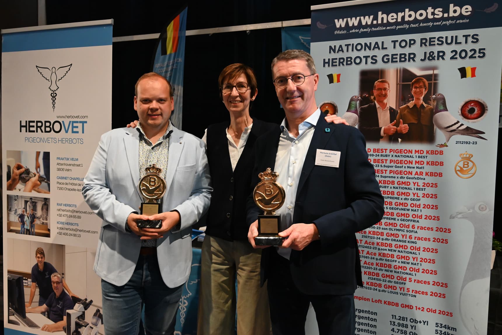 Frères Herbots (Halle-Booienhoven) Des as pigeons nationaux RFCB au World Best Pigeon, jusqu'aux Olympiades