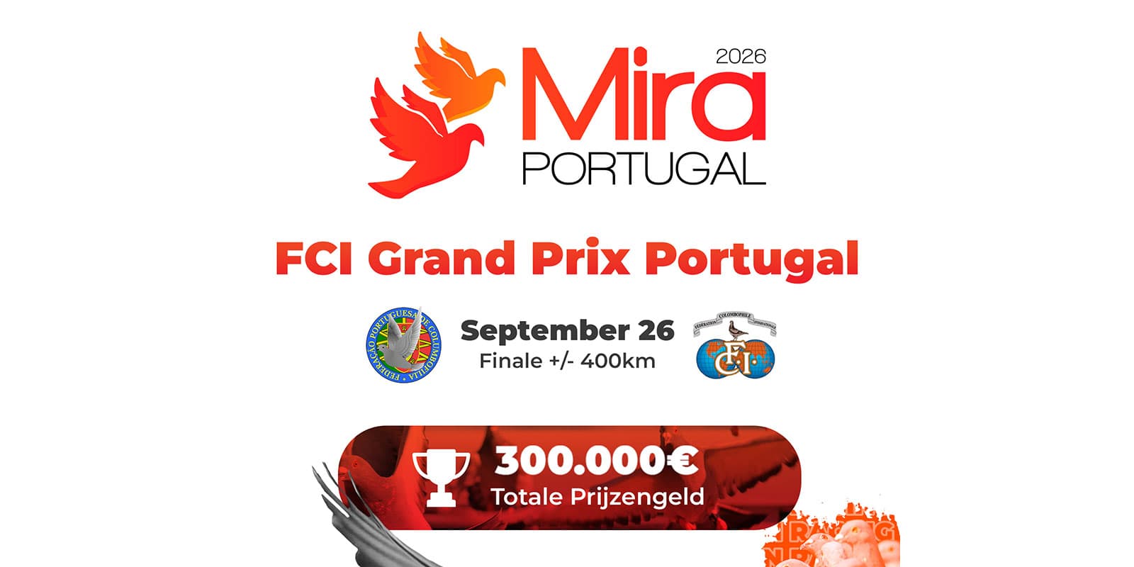 Internationaal Kampioenschap voor Postduiven - MIRA 2026