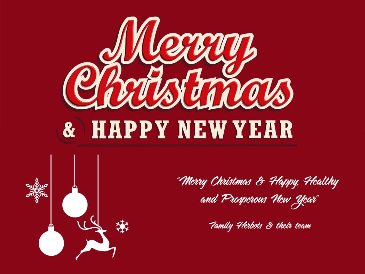 Merry Christmas & Happy New Year