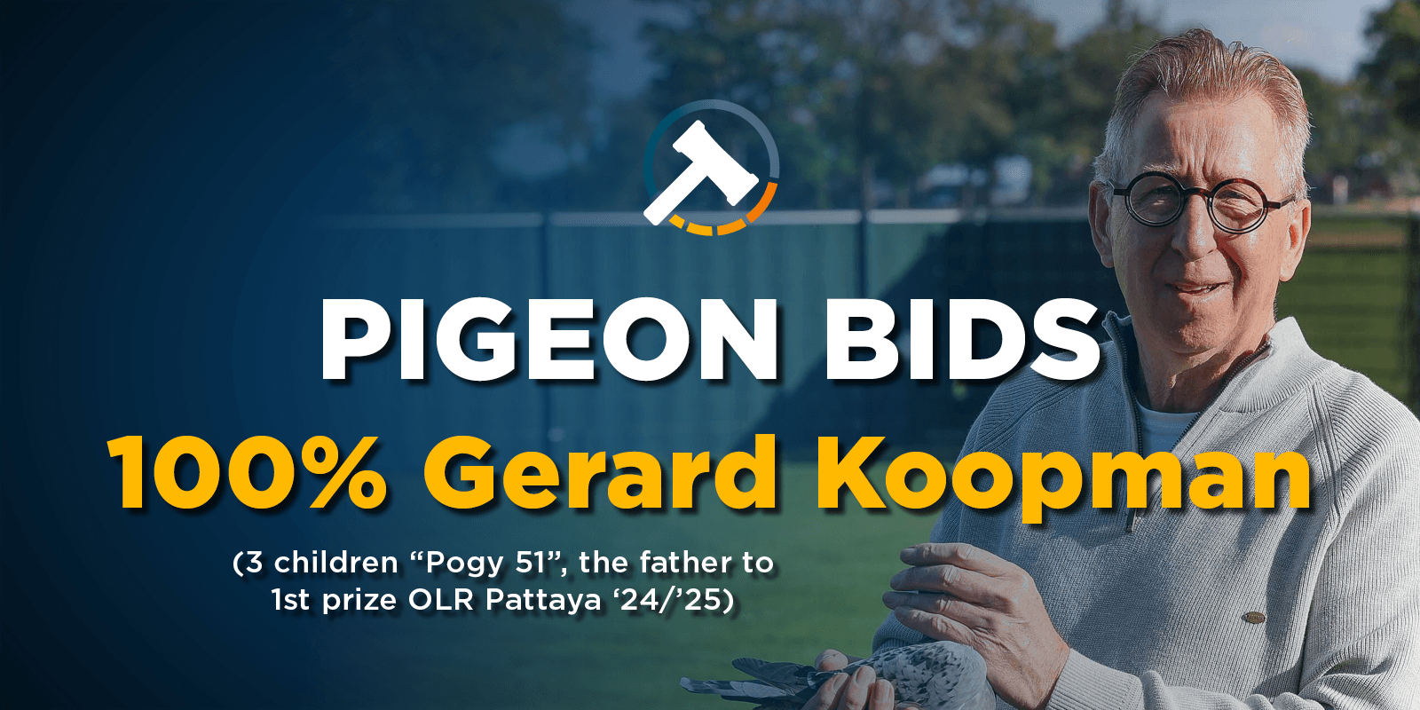 Pigeon Bids 100% Koopman Gerard - August 2025