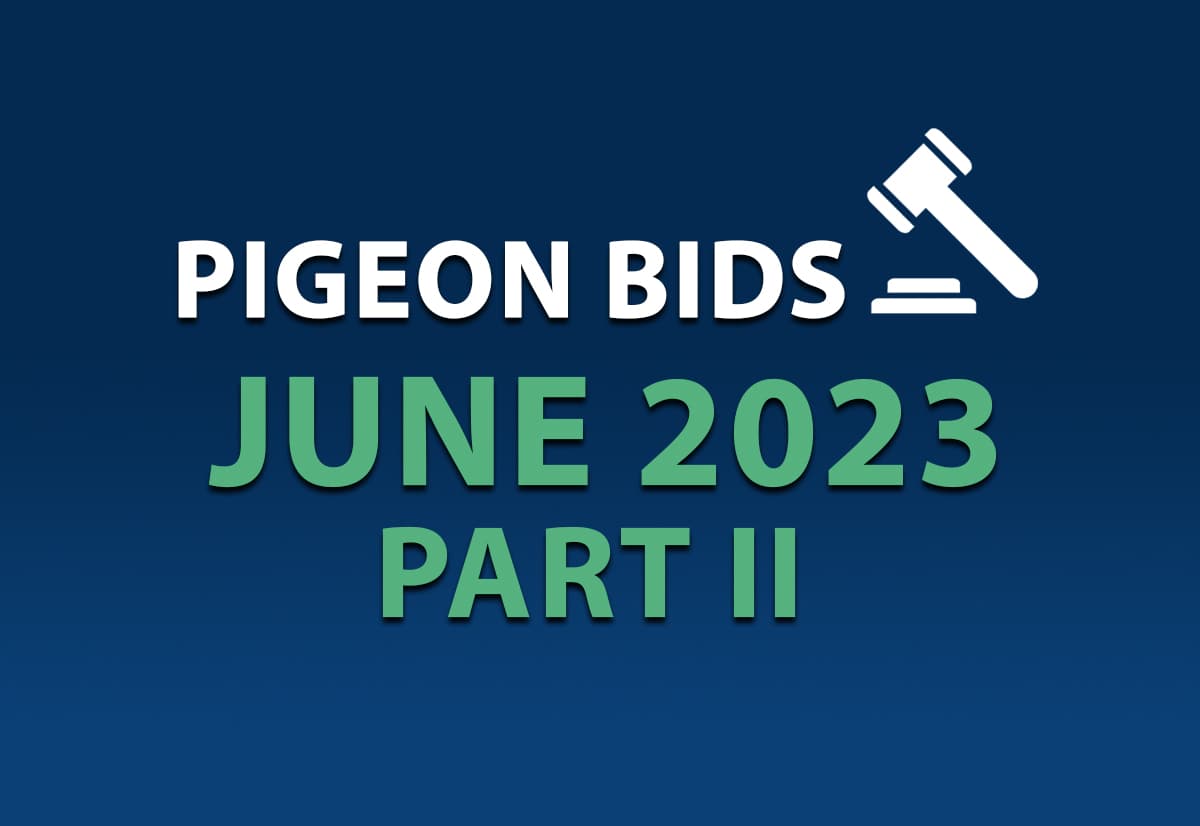 Pigeon Bids June 2023 Part II