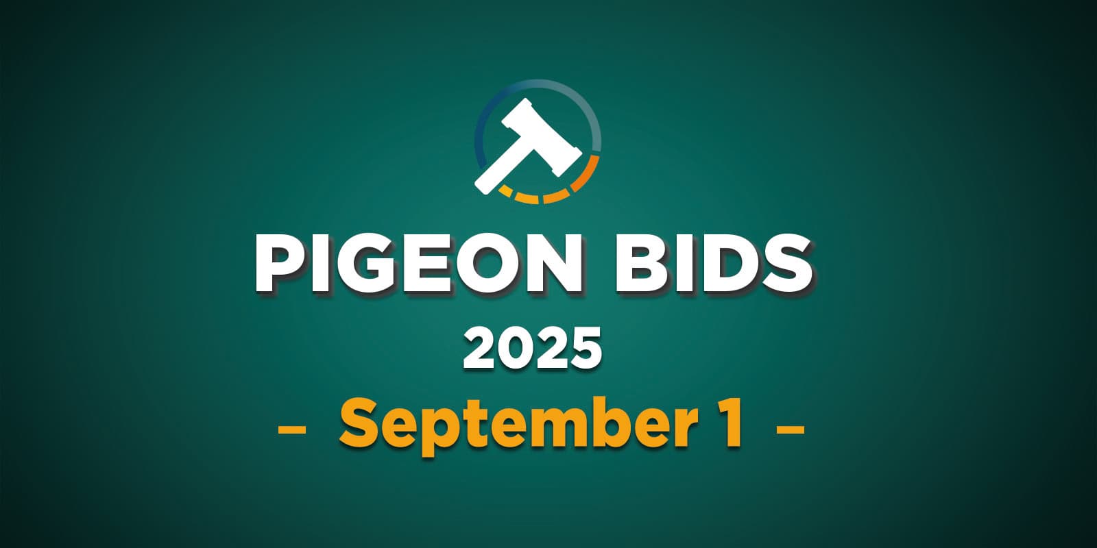 Pigeon Bids September 2025 - Part 1