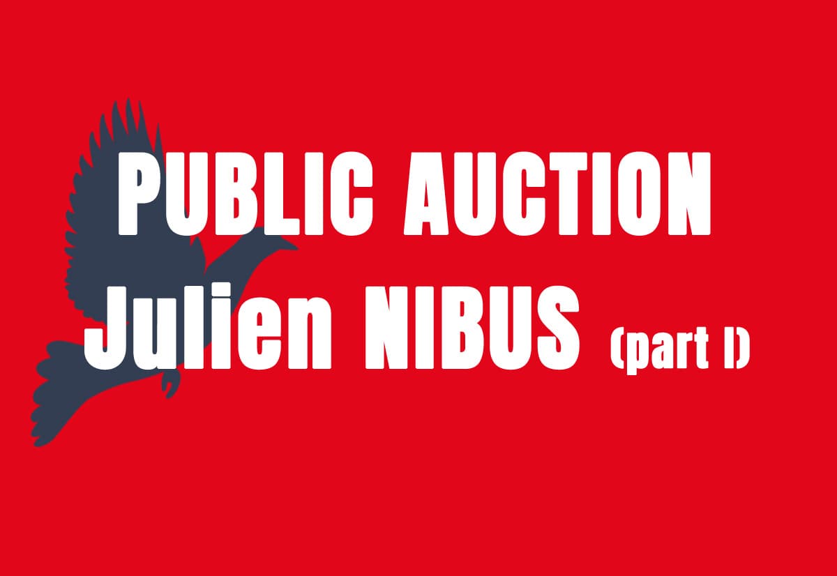 Publieke Verkoping: Julien NIBUS (deel 1)