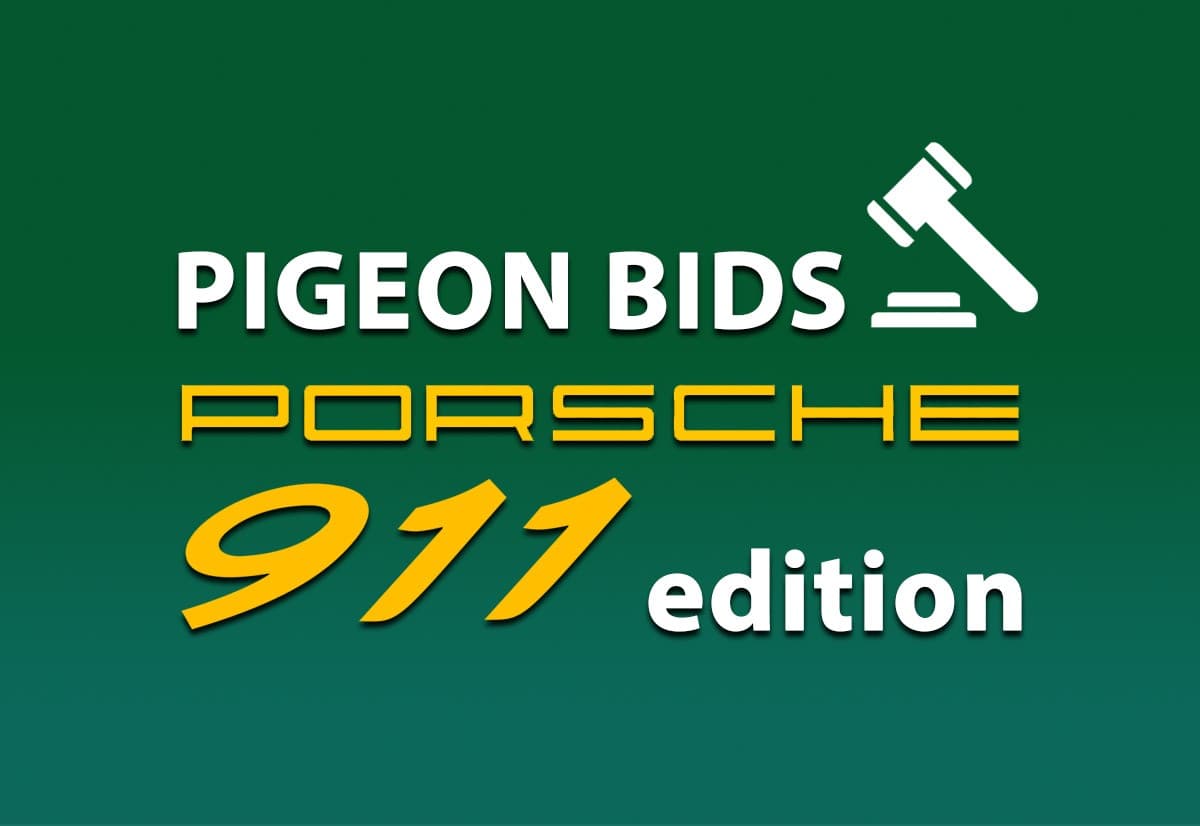Pigeon Bids "Porsche 911" edition
