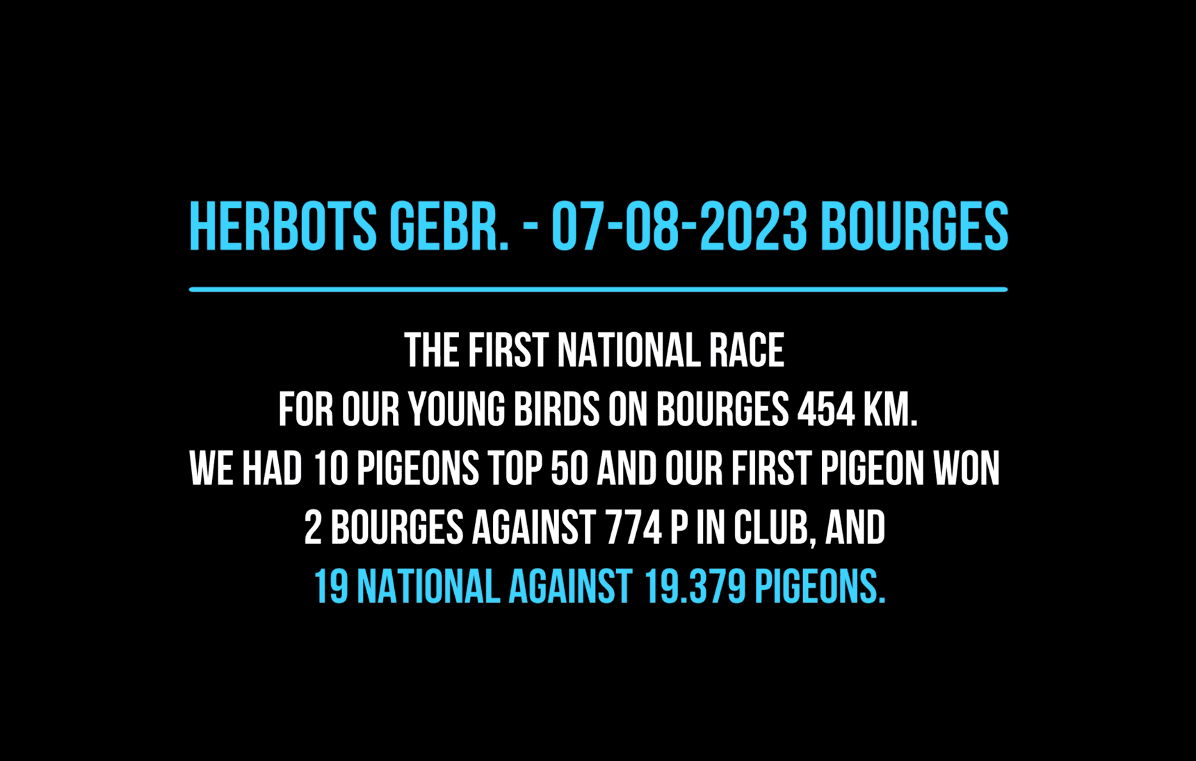 First national race youngsters on 07-8-2023 Bourges 454 km.