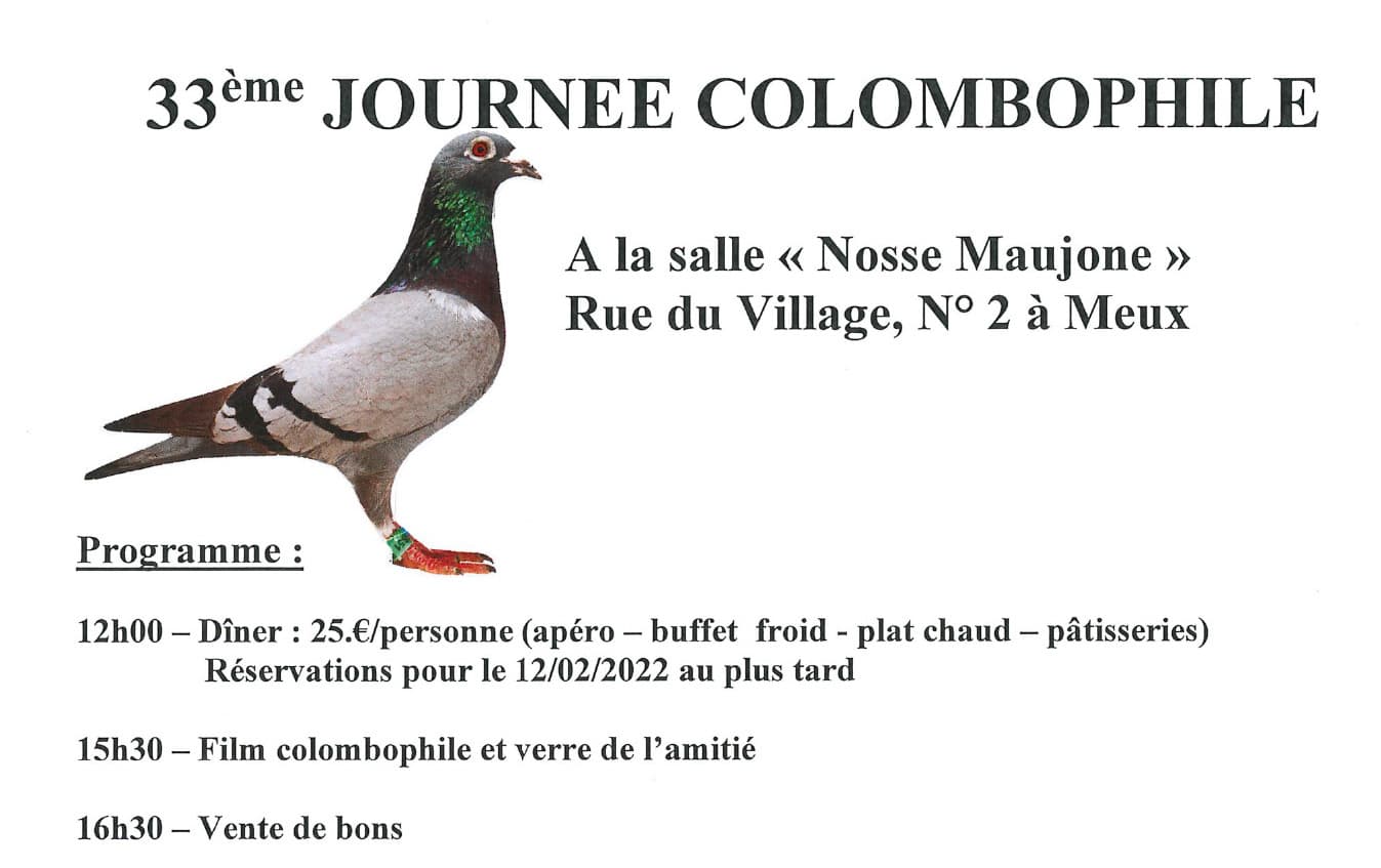 "L'Hirondelle" Invitation journée colombophile